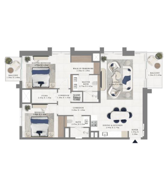 Floor Plan 6 Bedrooms 