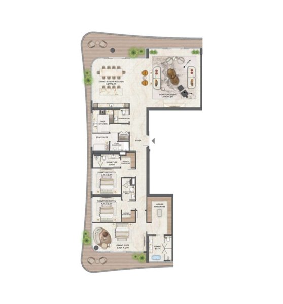 Floor Plan 1 Bedroom