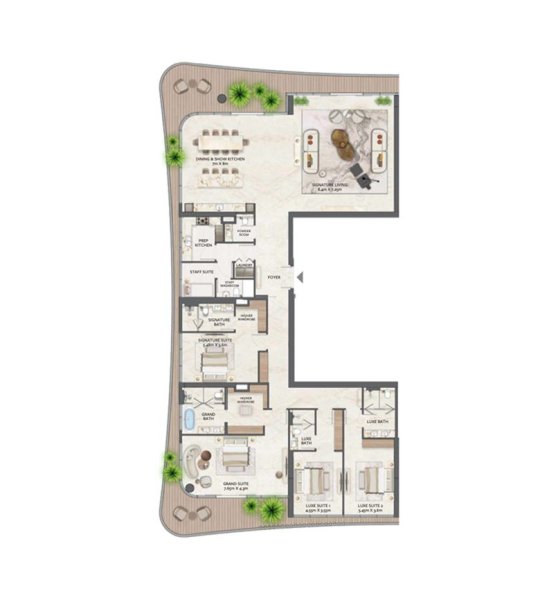 Floor Plan 2 Bedrooms 
