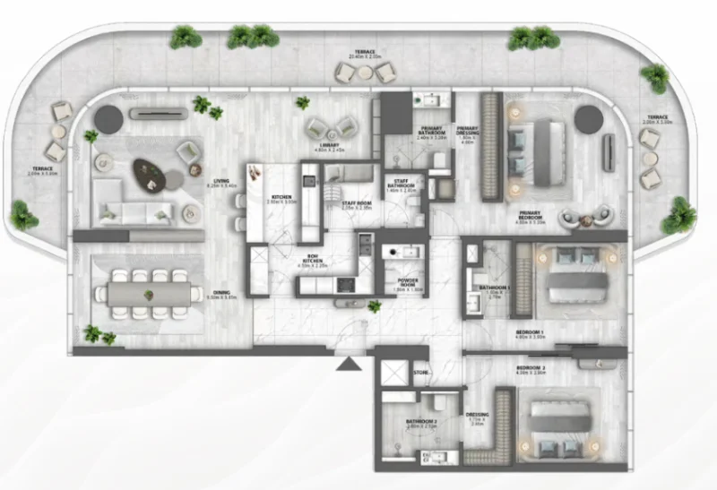 Floor Plan 3 Bedrooms 