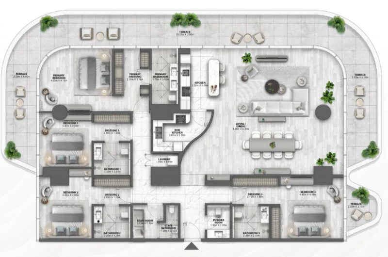 Floor Plan 4 Bedrooms