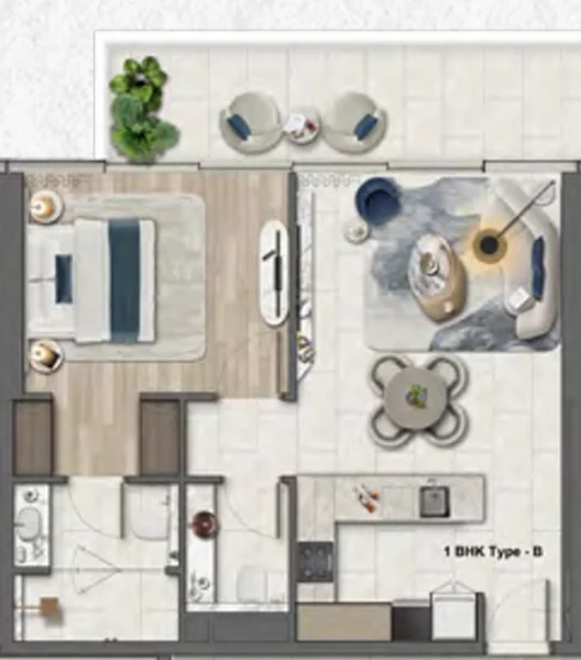 Floor Plan 1 Bedroom