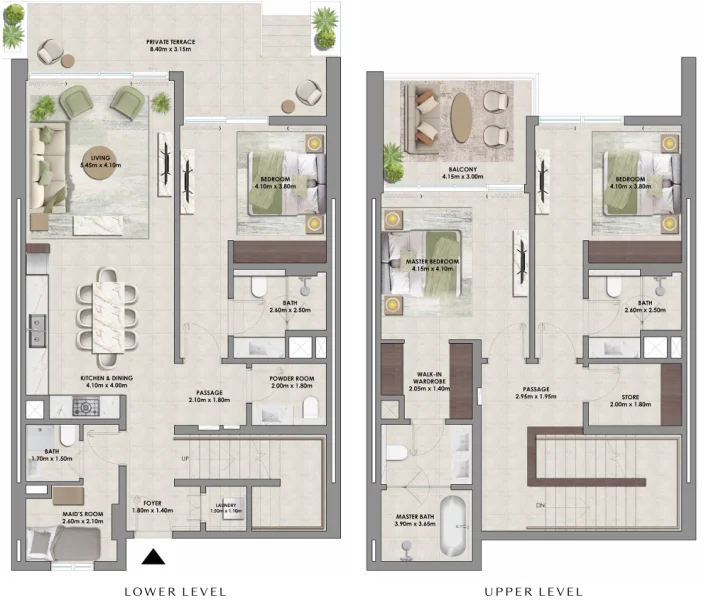Floor Plan 3 Bedrooms Townhouse