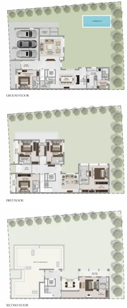 Floor Plan 6 Bedrooms Alone Villa